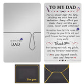 To My Dad Gifts Engraved Wallet Card From Son, Father‘S Day Gifts From Son, I Love You Dad Birthday Card - I'Ll Always Be Your Little Boy (Silver)