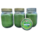Mint Candles With Essential Oils (Set Of 3) For Patio, Deck, Outdoor Or Indoor Use - 88 Hour Burn - All Natural, Soy Base - Mason Jar With Lid, Made In Usa