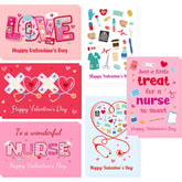 Nurses Valentines Day Cards Funny Medical Happy Valentine'S Day Thank You Greeting Cards With Envelopes For Doctors Coworker Medical Staff
