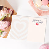 Love Valentine’S Day Card – Gold Foil Heart Design With Red Envelope & Gold Seal – 5X7” Romantic Valentine’S Day Card With “With All My Love, Today And Always” Interior Message