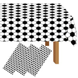 3PCS Soccer Tablecloths Soccer Birthday Party Decorations Disposable Sports Plastic Table Cover for for Sports Ball Theme Outdoor Picnic Party Supplies (54 X 87inch)