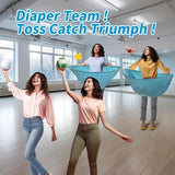3 Pcs Baby Shower Games Bridal Shower Games Funny Activities - Funniest Baby Shower Game Ever, Ice Breakers For Boy Or Girl, How Many Plushies Can You Catch In Your Diaper (Blue) – No Balls Included