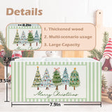 Green Christmas Tree Kitchen Utensil Holder, Winter Xmas Pine Tree Holiday Cooking Utensil Holder Wooden Storage Organizer Box For Kitchen Counter, Green Christmas Decor