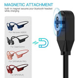 2 Pack Magnetic Charging Cable Compatible with Shokz OpenRun Aeropex OpenComm Headphones