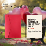 Funny Valentines Card Gift For Husband Wife, Hilarious Valentine’S Day Cards For Him Her, Happy Valentines Day Card From Wife Husband, But Today You Get A Card.