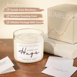 Sympathy Gifts For Loss Of Loved One, Memorial Gifts, 14.5Oz, Large 3-Wick Lavender Scented Soy Wax Candle, No Words Just Hugs, Bereavement, Condolence, Grief, Think Of You Candle For Women