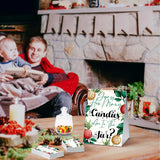 Christmas Games - How Many Are In The Jar, 1 Game Sign + 50 Guessing Cards, Christmas Party Game And Activity For Christmas Baby Shower, Christmas Party Decorations Sdj01