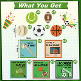 30 Pack Sports Valentines Day Gifts With Sports Stick Notes Valentine Cards For Gifts Exchange Basketball Football Baseball Soccer Tennis Party Supplies Game Prizes