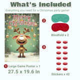 Christmas Game - Pin On The Cute Reindeer, Christmas Party Games Decorations Supplies Activities