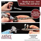 Warpaint Air Metallics Tainted Gold - Acrylic Non-Toxic Heavily Pigmented Water Based Paint For Tabletop Roleplaying, Boardgames, And Wargames Miniature Model Painting