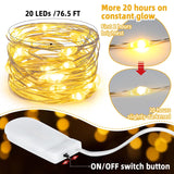 Christmas Fairy Lights - 6 Pcs String Light Indoor Battery Operated Warm White Lights For Christmas Tree, Diy Crafts, We