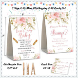 2 Boho Floral Baby Shower Game,Don'T Say Baby Clothespin Games,Measure The Baby Bump,Baby Shower Decorations,Baby Shower Game Gender Neutral,Baby Shower Package,Funny Baby Shower Games-3