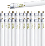 25 Pack F54T5 HO Fluorescent Tube Lights 54W 46 Inch 4100K Cool White G5 Base 4300LM