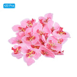 2.8" Artificial Orchid Flower Heads, 20 Pack Silk Phalaenopsis Fake Butterfly Orchid Heads For Wedding Floral Bouquet Decor Diy Craft Making, Pink