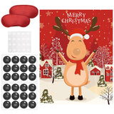 Pin The Nose On The Reindeer Snowman Christmas Party Games Pin Games Set Christmas Holiday Activities Family Adults New Year Xmas Party Supplies