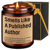 Smells Like A Published Author Candle - Creative Gifts For Writers, Congrats New Author Gifts For Women, Men - Valentines, Literary, Writing Present For Book Writer, Novelist, Poet, Playwright