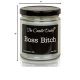 Boss Bitch - Apple Maple Bourbon Scent - Maximum Scented 6 Ounce Jar - 40 Hour Burn Time