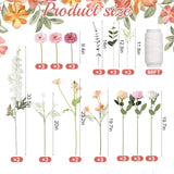 38 Pcs Diy Artificial Wildflower Garland Hanging Flowers Set Chrysanthemum Rose Eucalyptus Daisy Larkspur Flower Garlands Hanging Spring Wildflower Garlands For Baby'S Breath Wedding