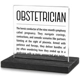 Obstetrician Definition, Obstetrician Gifts For Women, Men, Obstetrician Office Desk Decor, Obstetrician Dr Appreciation Thank You Gifts Decorative Signs Plaques Wab4