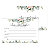 Greenery Floral Advice And Wishes Cards For Happy Retirement, Well Wishes, Memories For Woman Man, Fun Retirement Party Idea, Game, Activity,Decorations Party Supply?25 Cards (Bb002-Jyk 007)