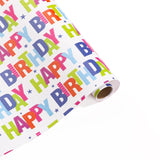 3 Rolls Birthday Wrapping Paper Roll - 17 In X 120 In Per Roll - Sparkly Rainbow Holographic Wrapping Paper For Girls Kids Birthday Gift Wrap