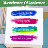 Canvases For Painting, 36 Pack Canvas Boards 4X4, 6X6, 8X8, 5X7, 8X10, 9X12, 11X14, Round Canvas Panels With 8X8,10X10-Cotton Primed Blank Large Canvases For Acrylic, Oil, Gouache & Tempera.
