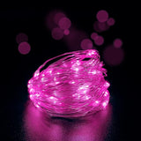 2 Pack Pink Dewdrop Fairy Lights Battery Operated 10FT 30 LED String Lights with Timer Function Mini Twinkle Lights for Bedroom Party Holiday Wedding Decor