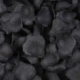 1000 Pcs Artificial Fake Rose Petals,Flower Petals For Romantic Night, Engagement, Party, Wedding, Event Flower Decorations, In Bulk(Black)