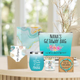 Nana Grandma Gifts,Grandma Birthday Gifts, Funny Christmas Valentine'S Day Appreciation Gift For Women Her Grandmother Mothers Day Wine Tumbler Makeup Bag Bracelet Scented Candle Set With Gift Box