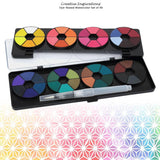 Professional Watercolor Paint Set - 48 Dye-Based Watercolor Paints For Adults - Compact, Vibrant, Travel-Friendly Set With Water Brush Pen And Mixing Lid