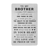 Brother Valentines Day Card - Gifts For My Brother Birthday Graduation Wedding Easter Father'S Day Card