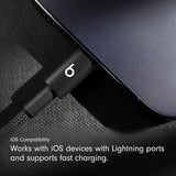 5FT USB C to Lightning Woven Fast Charging Cable Durable Tangle Free Black