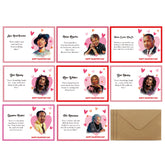 Black History Month Valentine'S Day Cards - 24Pcs African American History Valentine Greetingcards, Classroom Party Favors, Valentine Days Gift For Student Exchange Card