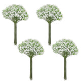 30 Pcs Fake Flowers Babys Breath Artificial Flowers Realistic White Babies Breath Gypsophila Flowers Artificial Bulk Faux Gypsophila Breath Flowers For Bouquet Garland Floral Arrangement Wedding Party