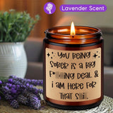 Candle, Sobriety Gifts For Women Men, 1 Year Sober Gifts For Men Women, Funny Sobriety Presents Ideas, 2 3 4 5 10 Years Sober Anniversary Celebration, Recovery Aa Presents For Him Her