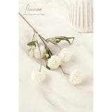 6Pcs Ivory Faux Silk Mums Artificial Flowers, Bulk Fake Small Mini Chrysanthemums With Stems For Diy White Wedding Centerpieces Floral Arrangements Vase Fillers Home Decorations