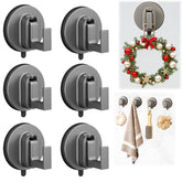 Suction Cup Hooks For Door Wreaths,New No Drill Wreath Hangers For Front Doors & Glass Window, Reusable Suction Cup Hooks For Shower,Wreath Door Hanger Halloween Christmas Decor