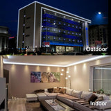 18FT Daylight White LED Rope Lights 216 LED Plug In Connectable Flexible Tube Lights Indoor Outdoor
