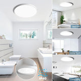 12 Inch LED Flush Mount Ceiling Light 3200LM 5000K Daylight White Fixture