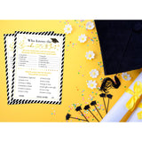 36Pcs Graduation Game Card Class Of 2025 Graduation Party Games Card Who Knows Graduate Best Graduation Games For Senior High School College Graduation Party Favor Activities