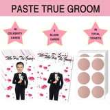 Bridal Shower Games Scratch Off Cards Kit-Funny Who Has The Groom Game,Floral Celebrity Cards For 48 Guests, Bachelorette Party & Wedding Shower Activities (6X4Inch)