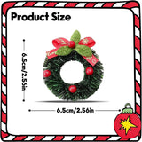 Christmas Fridge Magnets, Cute Wreath Christmas Refrigerator Magnets With Mistletoe Designs, Funny Winter Xmas Magnet For Fridge Home Kitchen Party Decorations