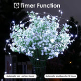 4-Pack Fairy Lights Battery Operated With Timer, Waterproof 16Ft 50 Led String Lights Indoor Outdoor, Cuttable Starry Fa