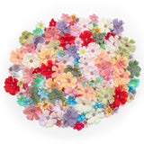 200Pcs Mini Faux Flower Heads Artificial Flower Heads Small Silk Flower Fake Daisy Peony Flowers For Craft Garland Wedding Party Supply Home Decoration