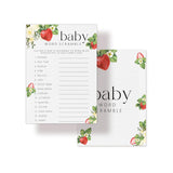 Hilarious Baby Shower Games, Baby Word Scramble Game Cards, Strawberry Sweet Party Decorations Favors Ideas -30 Pcs, 5X7 In - H04