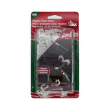100 Pack Mini Christmas Light Clips - Clips To Shingles And Gutters - Holds Outdoor Christmas And Holiday String Lights - Holds In Windy Conditions - 1-Inch X 5/8-Inch