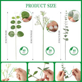 110 Pcs Real Touch Baby'S Breath & Eucalyptus Stems Mixed Bulk - 30 Artificial Baby Breath Flowers + 80 Faux Silver Dollar Eucalyptus Leaves For Wedding Bouquets, Centerpieces, Diy Floral Arrangement