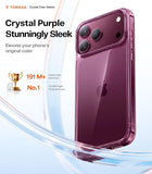 iPhone 17 Pro Max / iPhone 18 Pro Crystal Burgundy Case 6.3 Inch Anti Yellowing Cover