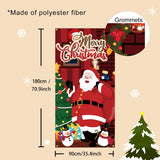 Merry Christmas Banner For Christmas Decorations, Background Hanging Decor For Party Supplies (Style A)