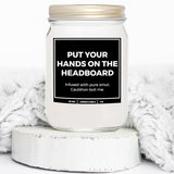 You Nique Designs Put Your Hands On The Headboard Candle 8Oz, Bookish Candles, Bookworms Surprise, Reading Themed Candles For Book Lovers Women, Book Club Gifts Ideas